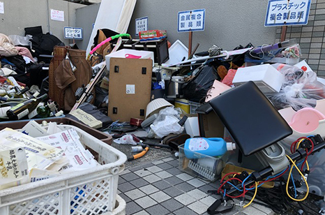 粗大ゴミの種類について 説明イメージ(ゴミ回収場 イメージPHOTO)