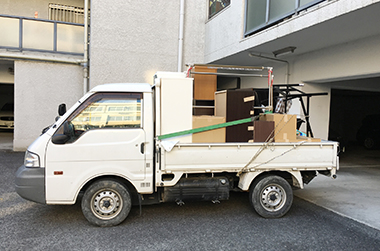 不用品高価 少量~大量まで 説明イメージ(回収トラック イメージPHOTO)